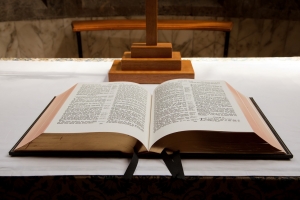 Kousek od odstaveného auta nechal řidič batoh, v němž se nacházela Bible. 