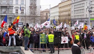 Na Moravském náměstí v Brně se uskutečnila protiislámská demonstrace.