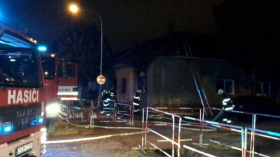 Brněnští hasiči vyjeli k požáru rodinného domu v Židenicích.